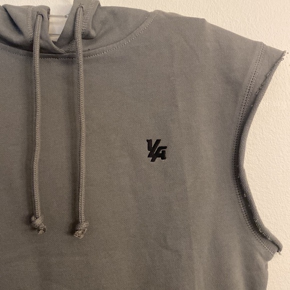 YoungLA Sleeveless Pullover Hoodie Sweatshirt Vest Bodybuilding Workout Gym Ray - Picture 11 of 14